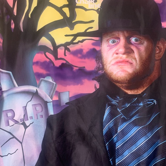 WWE -The Undertaker - Chalkline Jacket Size L- AOP DEAD MAN - Picture 2 of 7